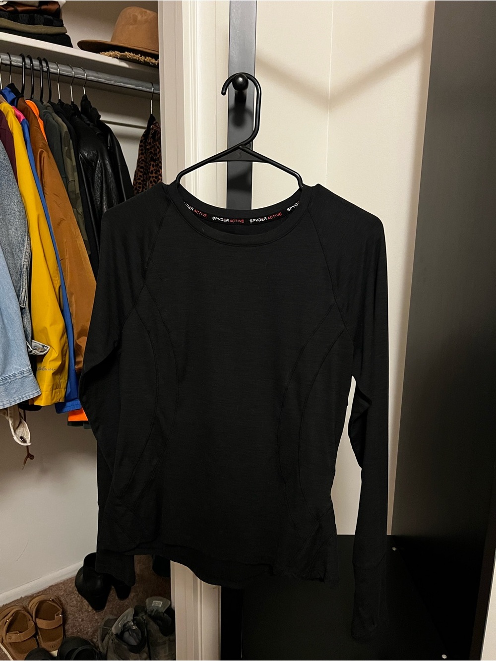 Spyder Active Wear Women's Black Long-Sleeve Performance Top
